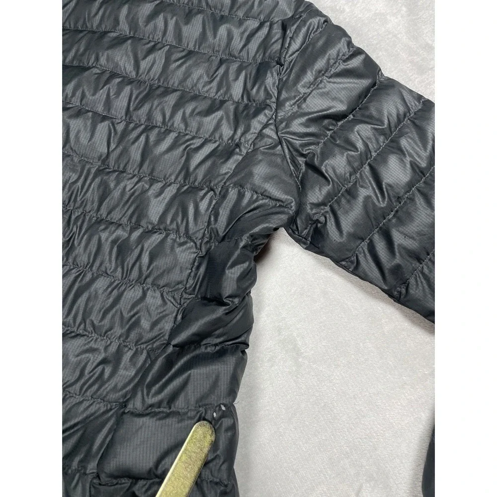 Uniqlo Puffer Jacket Kids 150 Gray Lightweight Packable Full Zip Quilted Coat